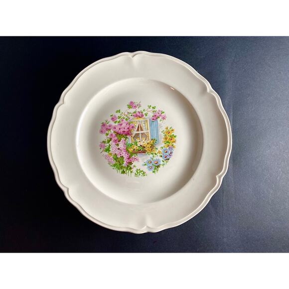 Set of 6 Edwin Knowles Dinner Plates - 1930s Cottage Style, - Picture 8 of 10